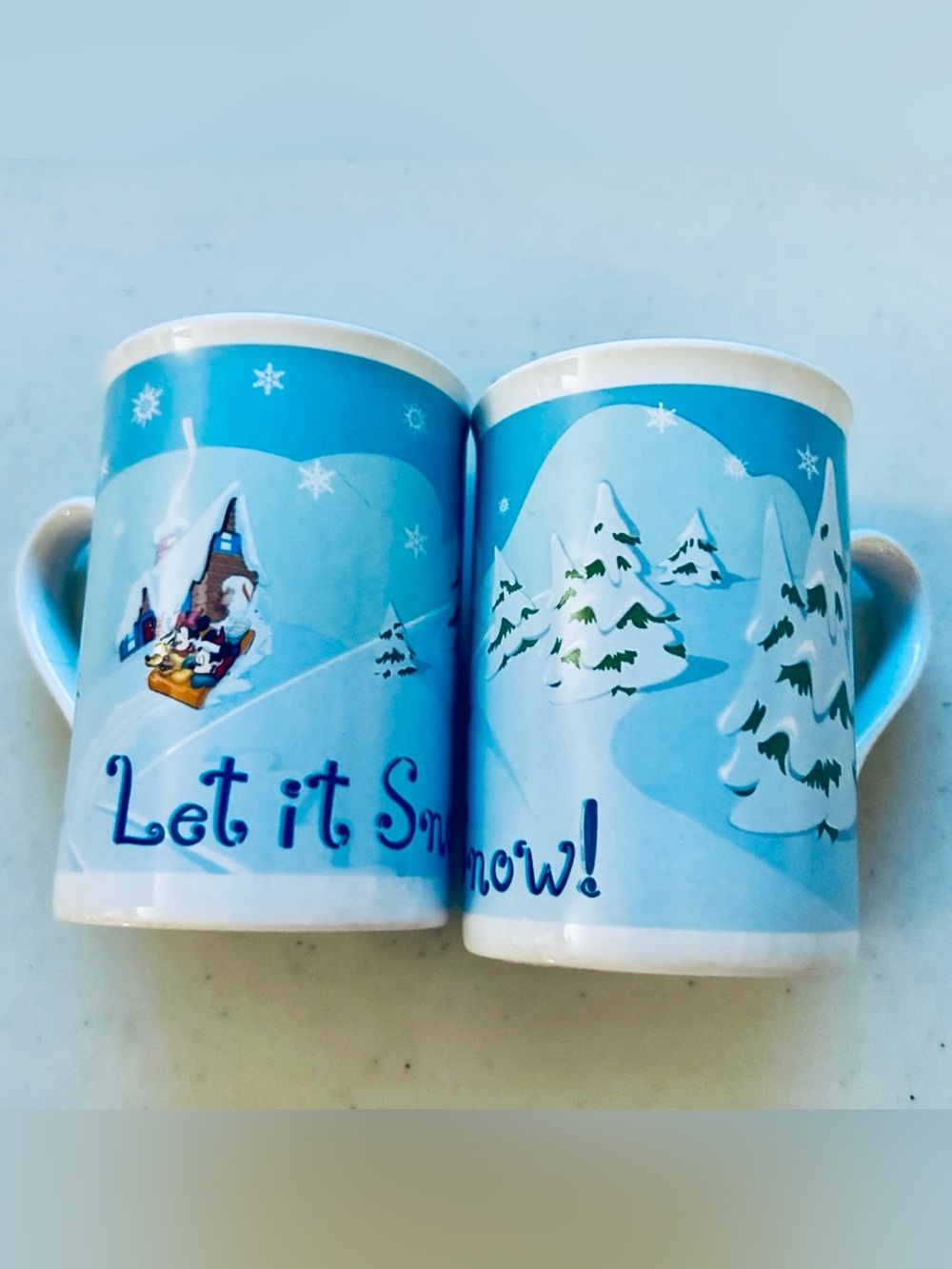 Disney Holiday Mug Set ‘Let it Snow’ Collectible